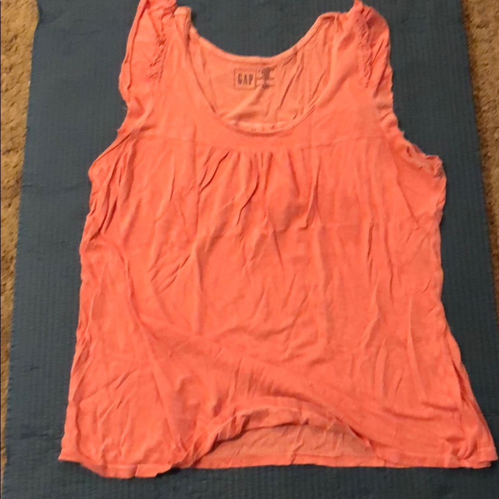 Gap Pink Raffled Tank Top